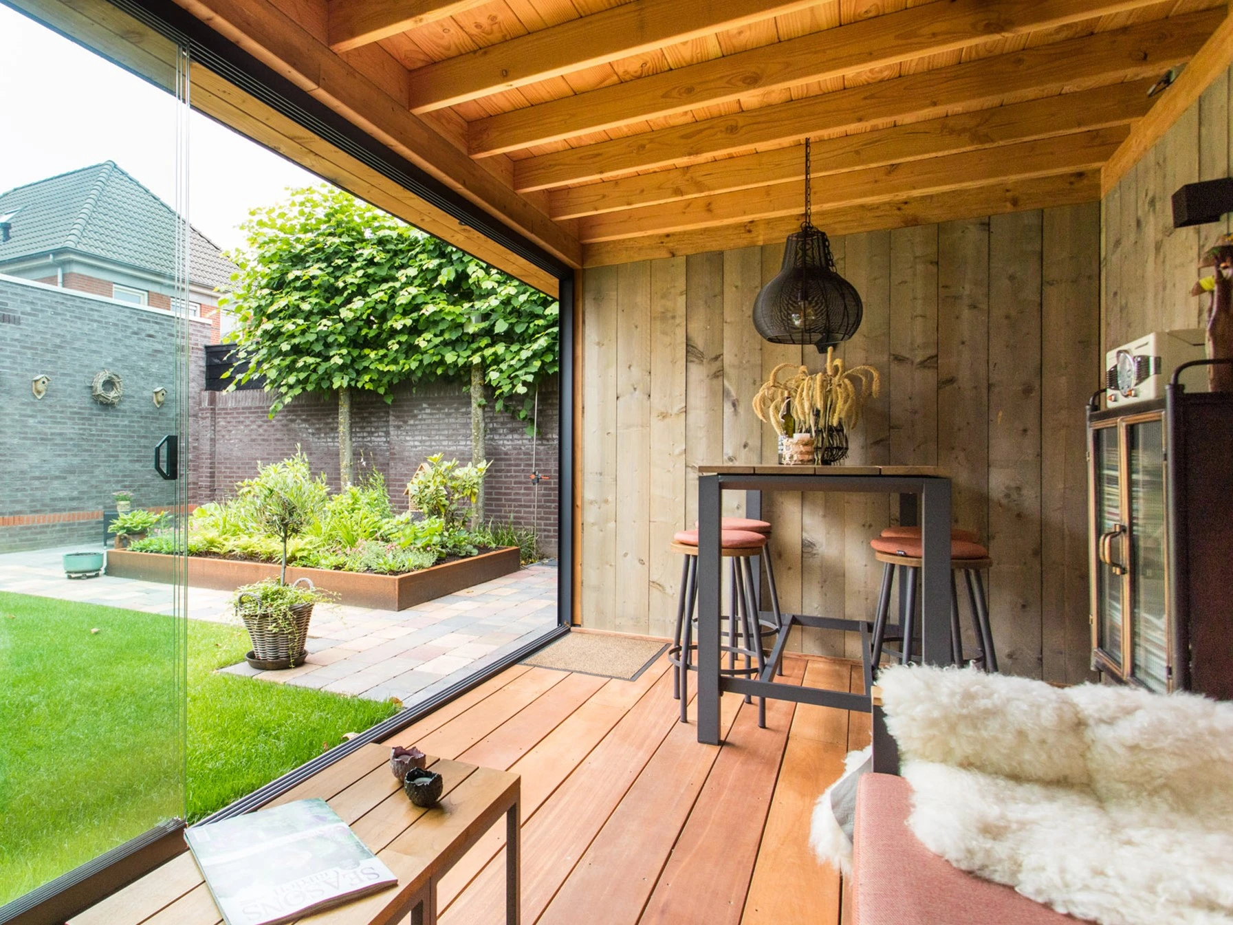 CarpGarant Hardhout Vlonderplank 2,8 x 19,5 cm (28 x 195 mm) Omvong - Lengte 305 cm - Afbeelding 2